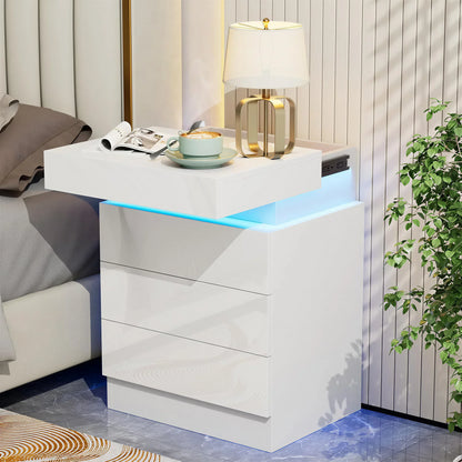 Smart LED Bedside Table
