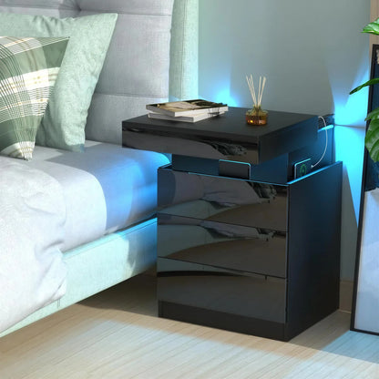 Smart LED Bedside Table