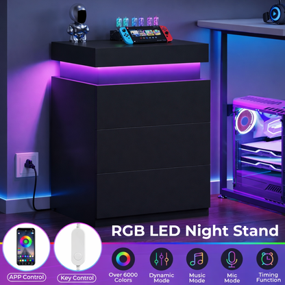 Smart LED Bedside Table