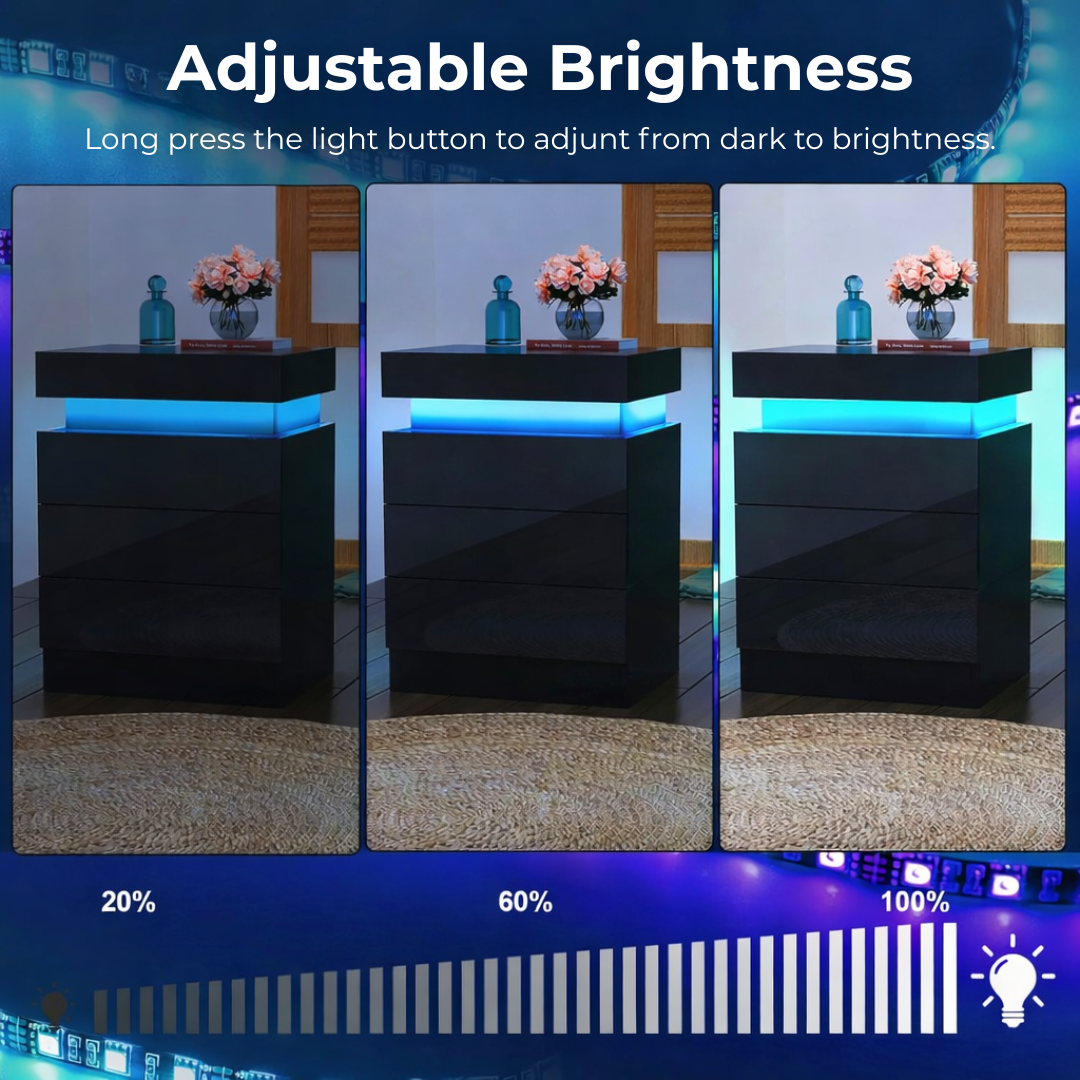 Smart LED Bedside Table