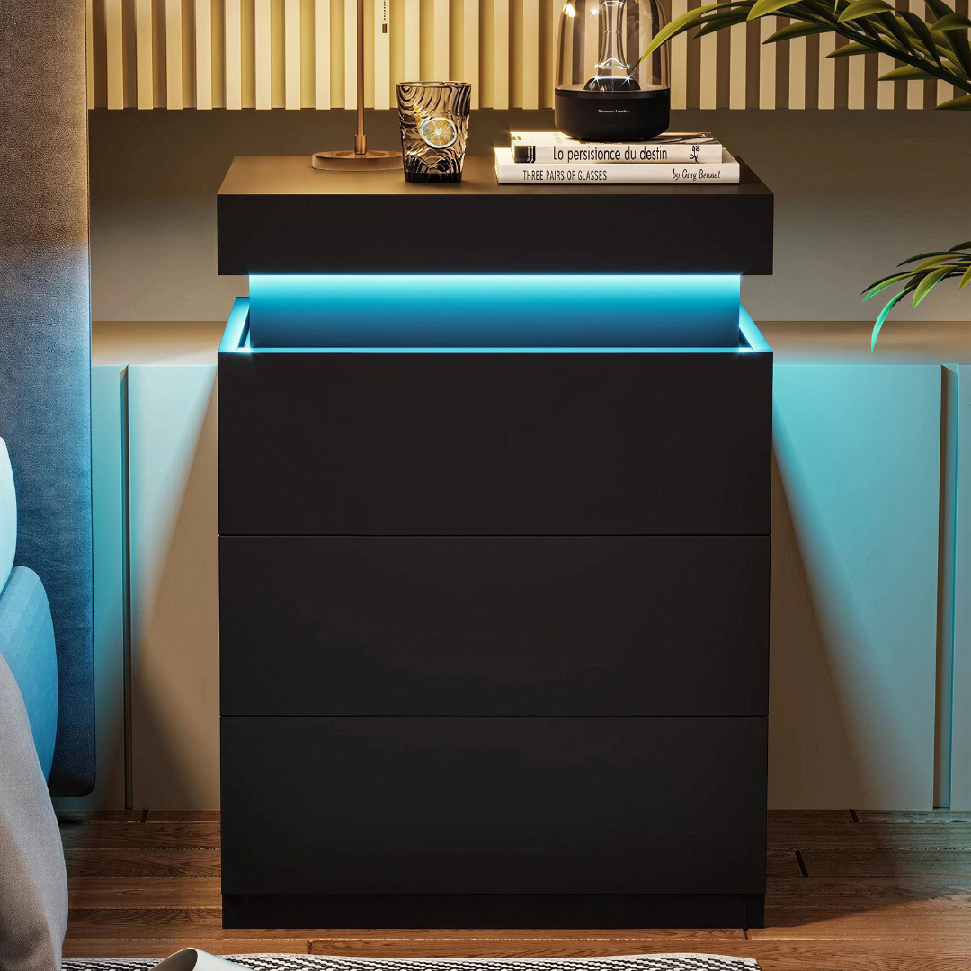 Smart LED Bedside Table