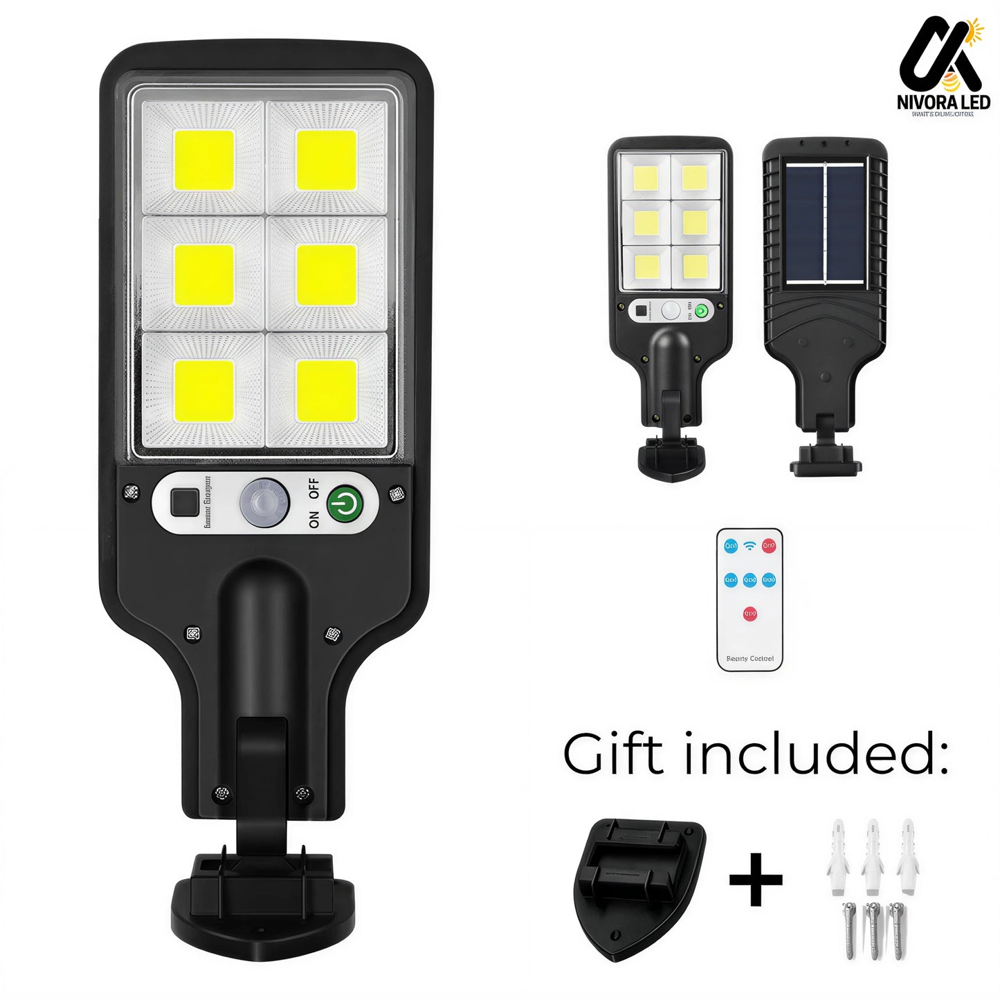 Lámpara LED Solar de Exterior con Sensor de Movimiento