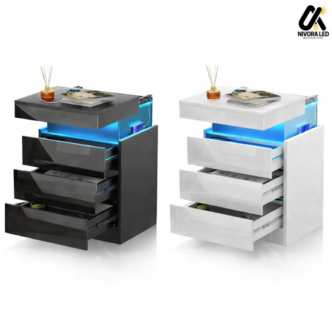 Smart LED Bedside Table