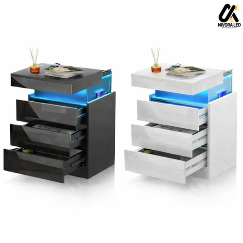 Smart LED Bedside Table
