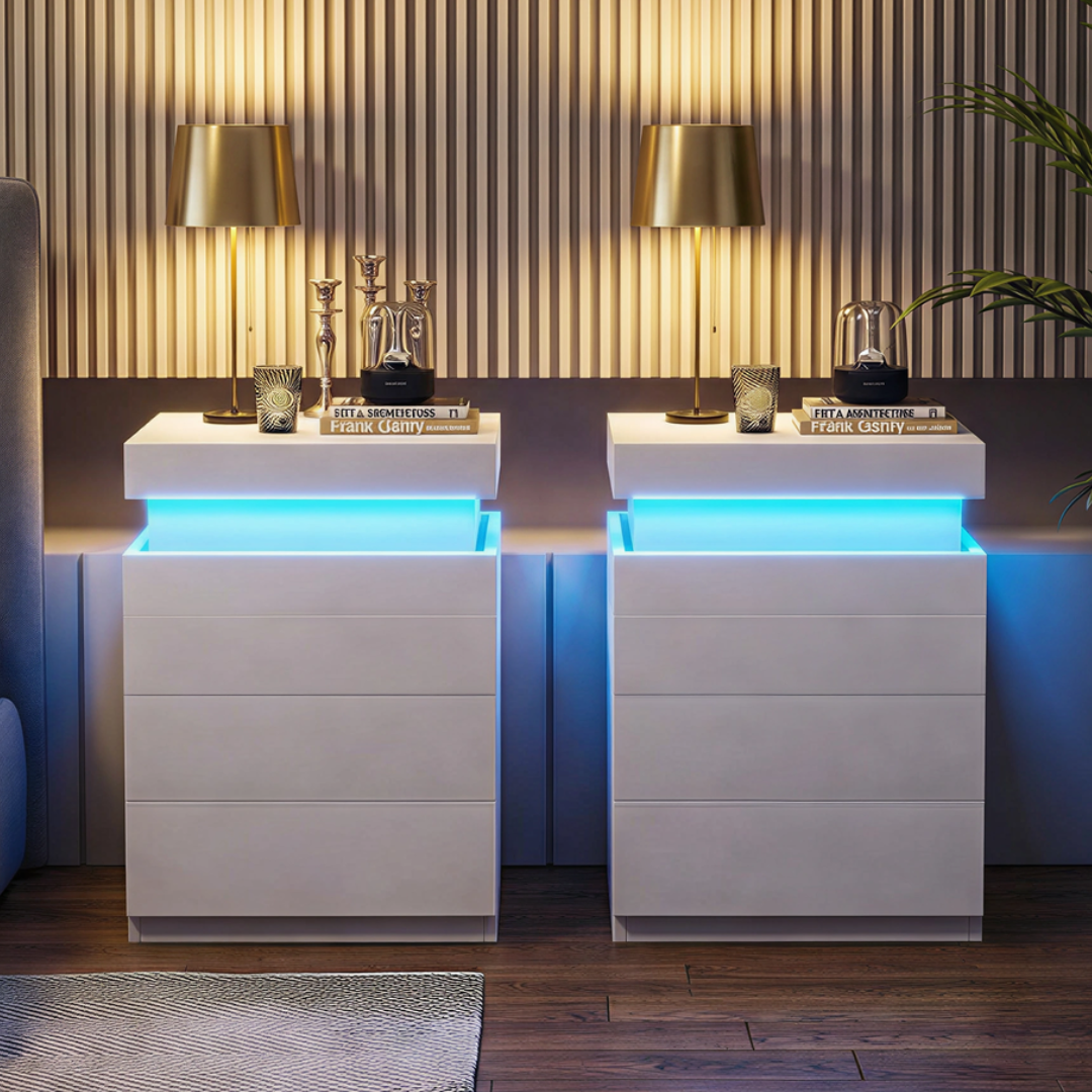Smart LED Bedside Table